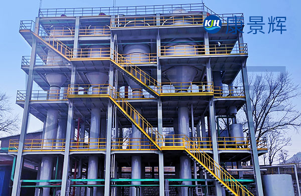 四效蒸發濃縮技術進行預處理過后的廢水，再用膜分離技術的反滲透處理